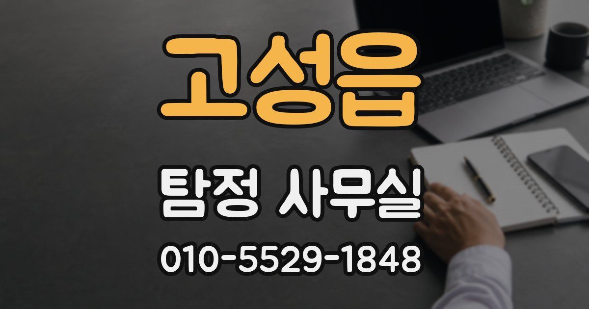 고성읍 탐정 사무실