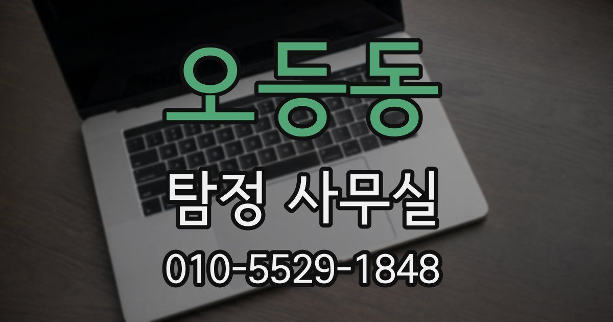 오등동 탐정 사무실