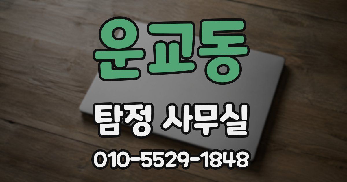 운교동 탐정 사무실