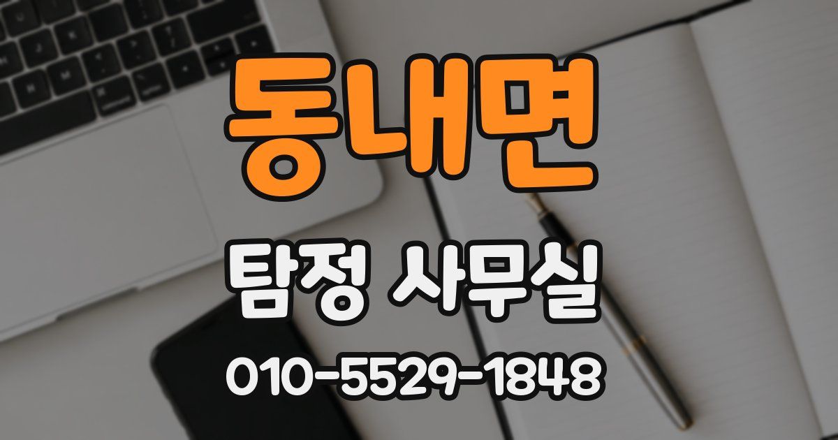동내면 탐정 사무실