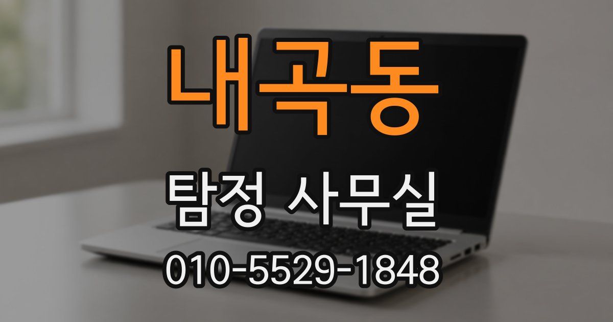 내곡동 탐정 사무실