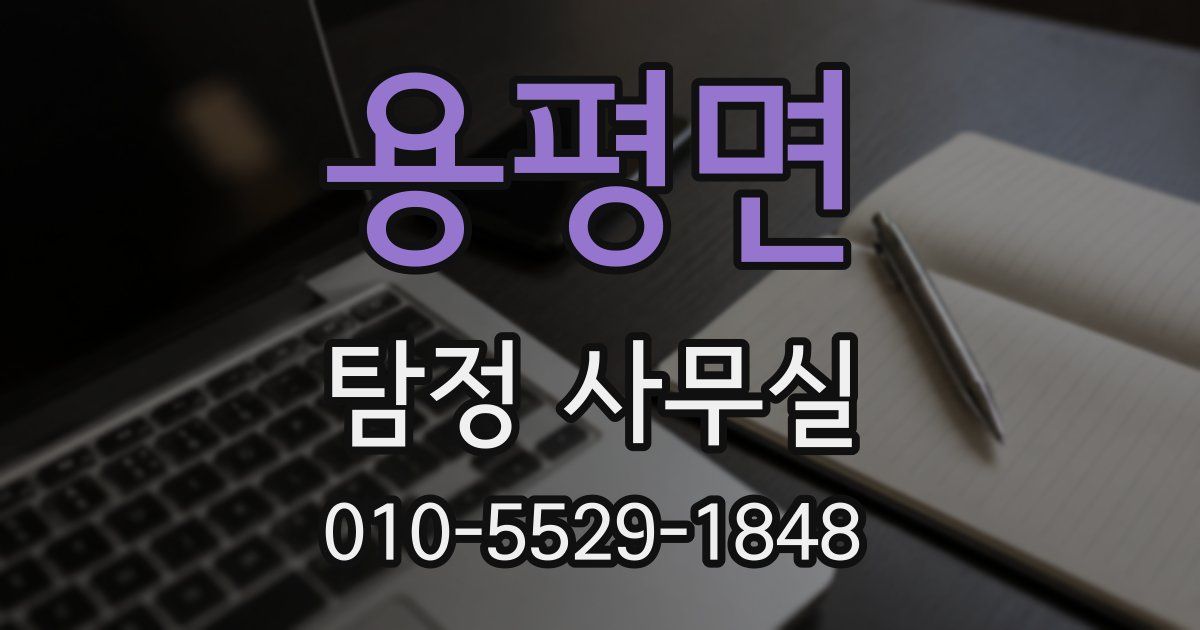 용평면 탐정 사무실