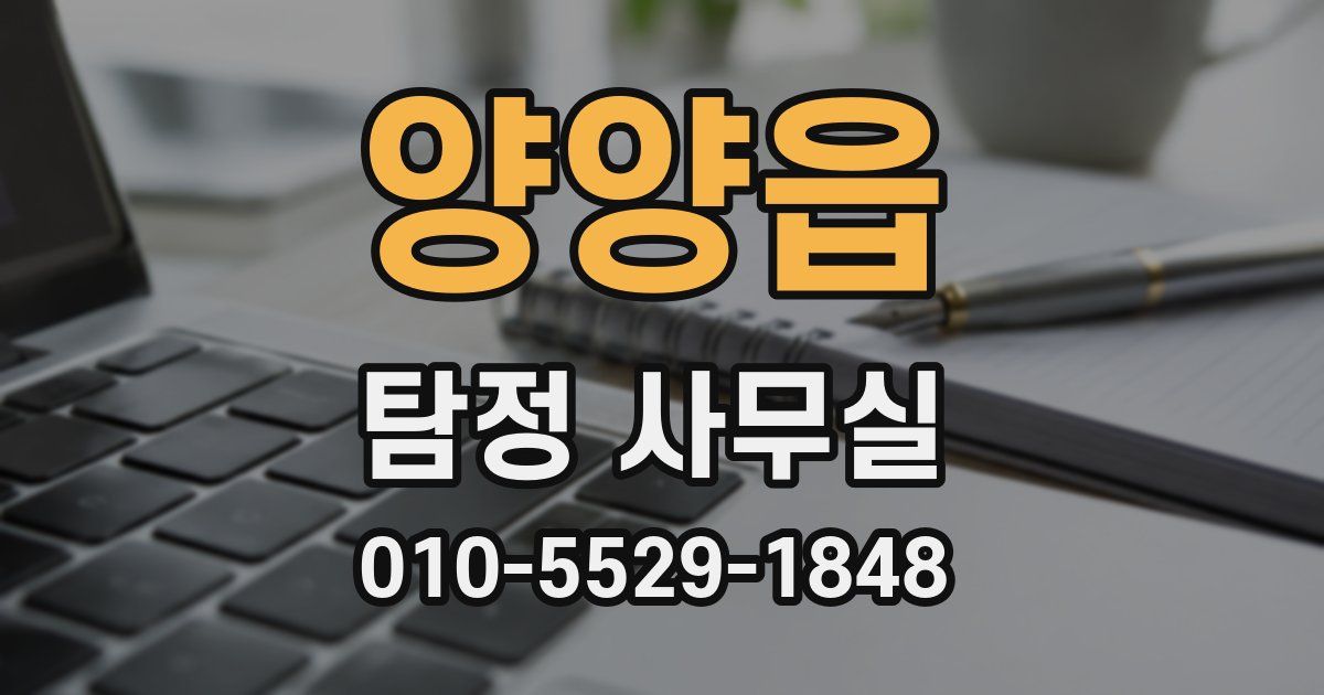 양양읍 탐정 사무실