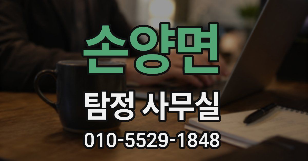 손양면 탐정 사무실