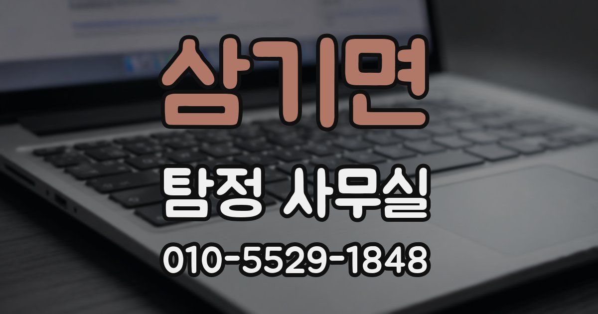 삼기면 탐정 사무실