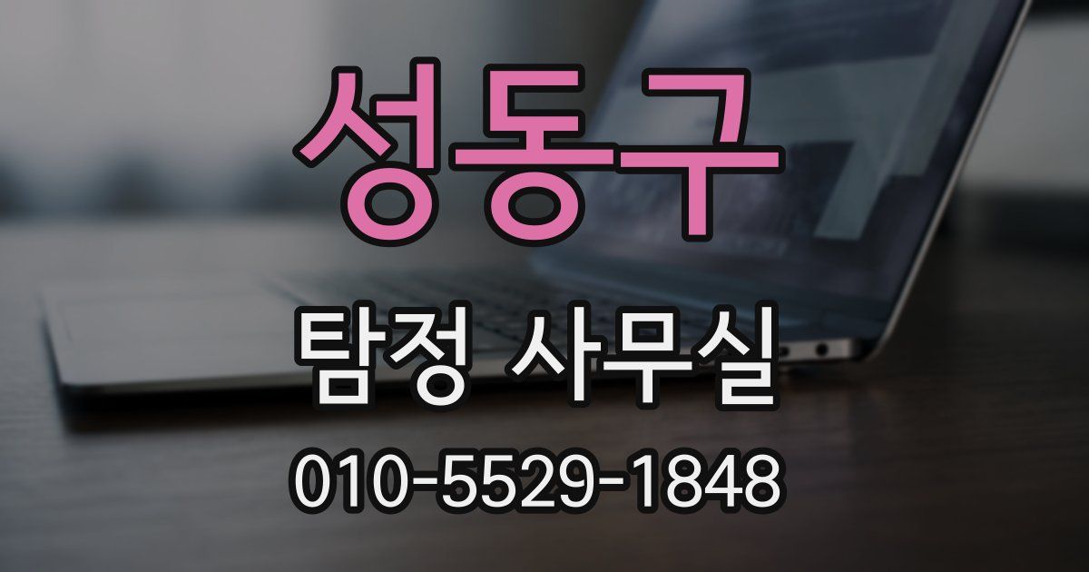 성동구 탐정 사무실