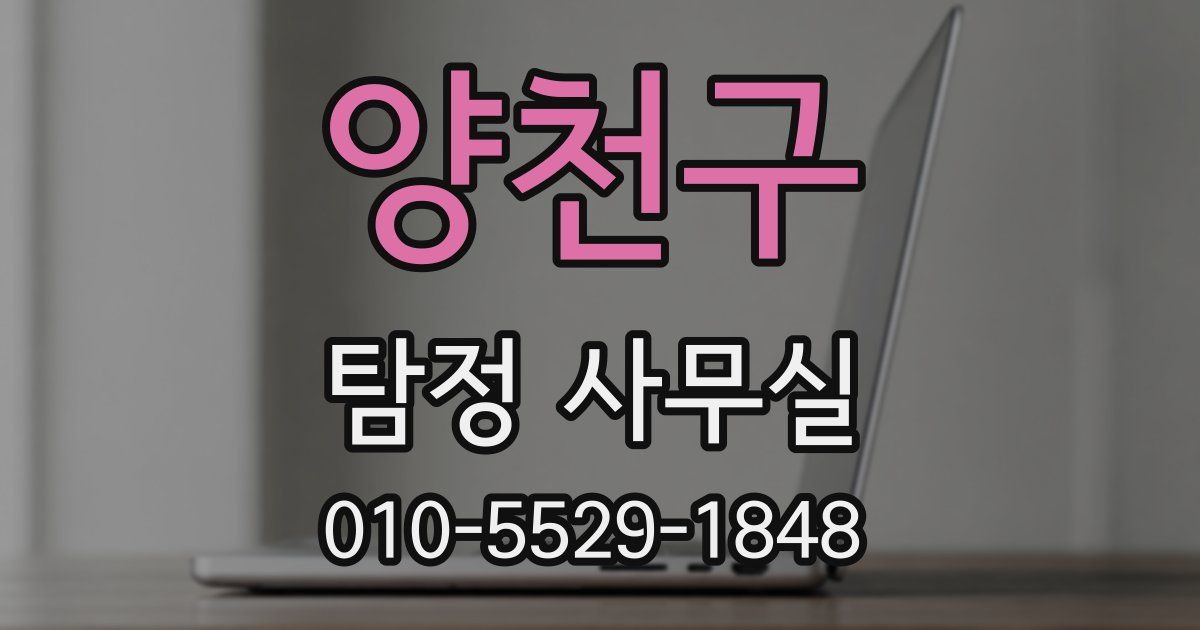 양천구 탐정 사무실