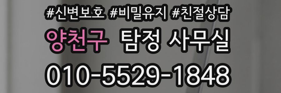 양천구 탐정 사무실