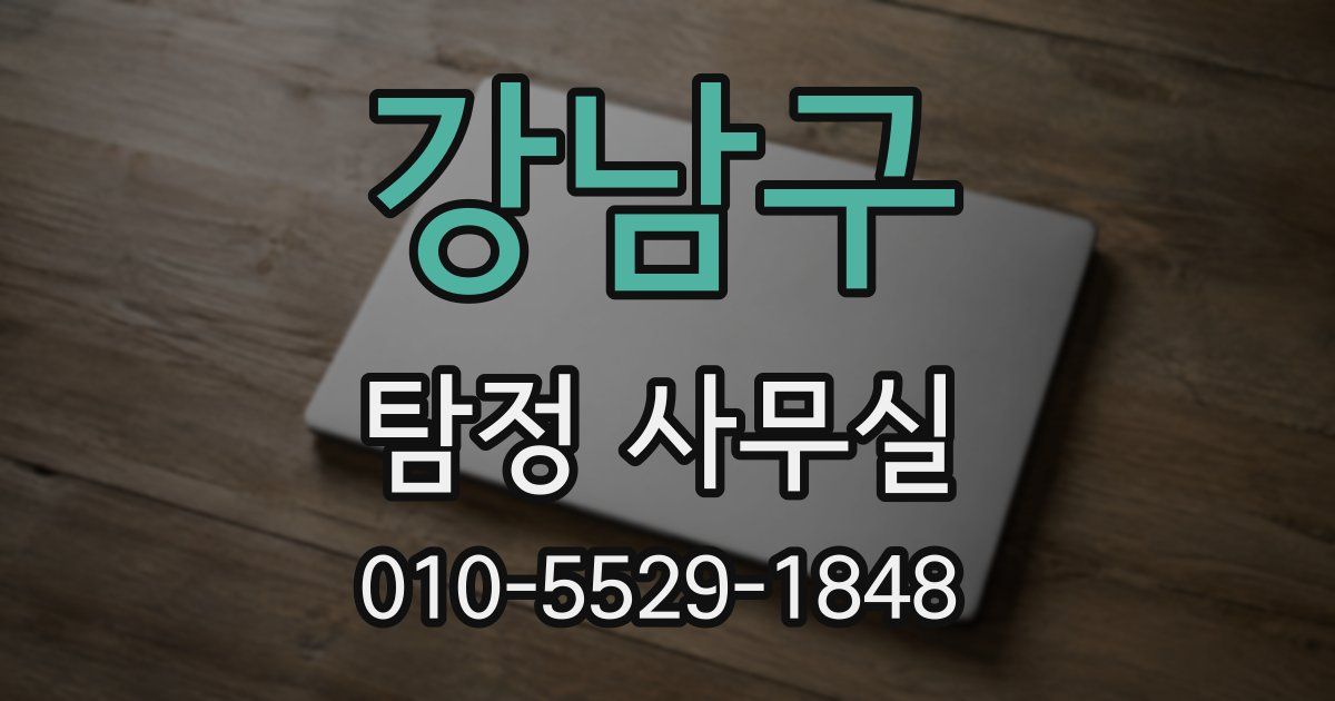 강남구 탐정 사무실