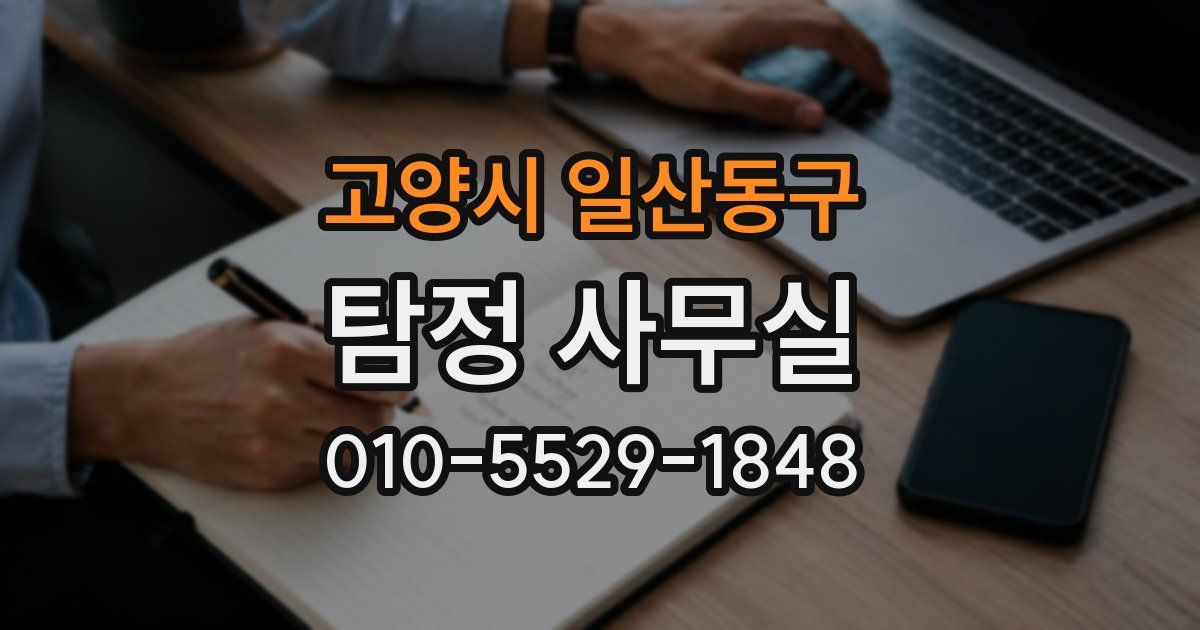 고양시 일산동구 탐정 사무실