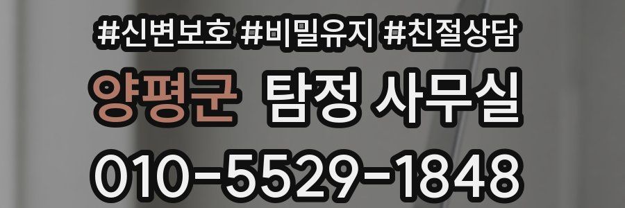 양평군 탐정 사무실