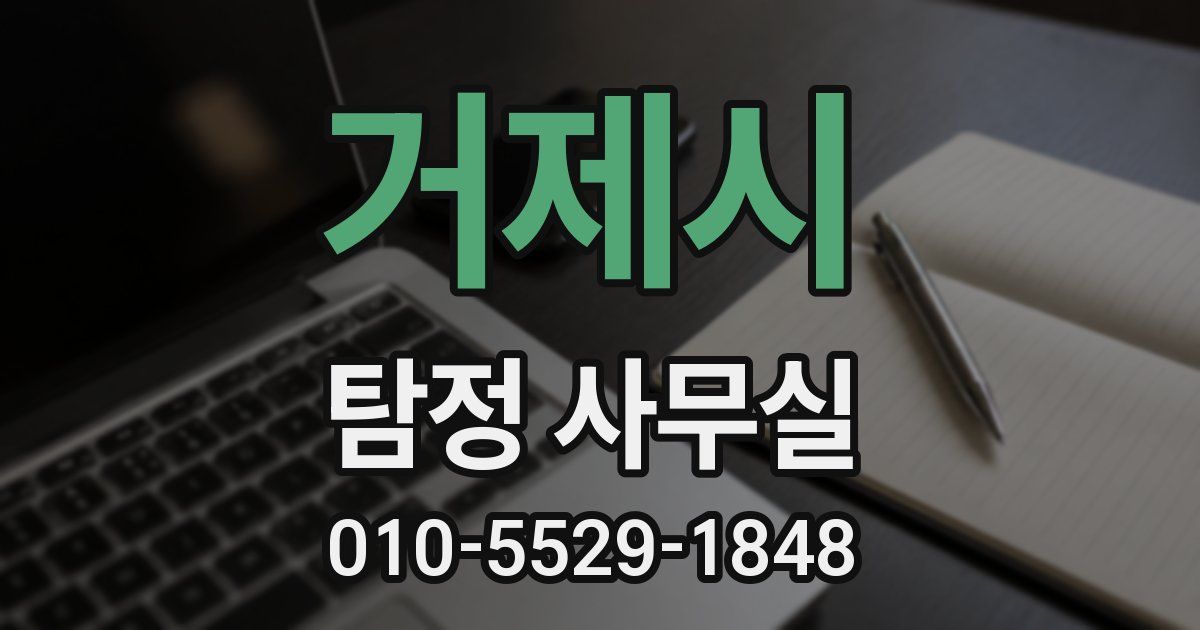 거제시 탐정 사무실