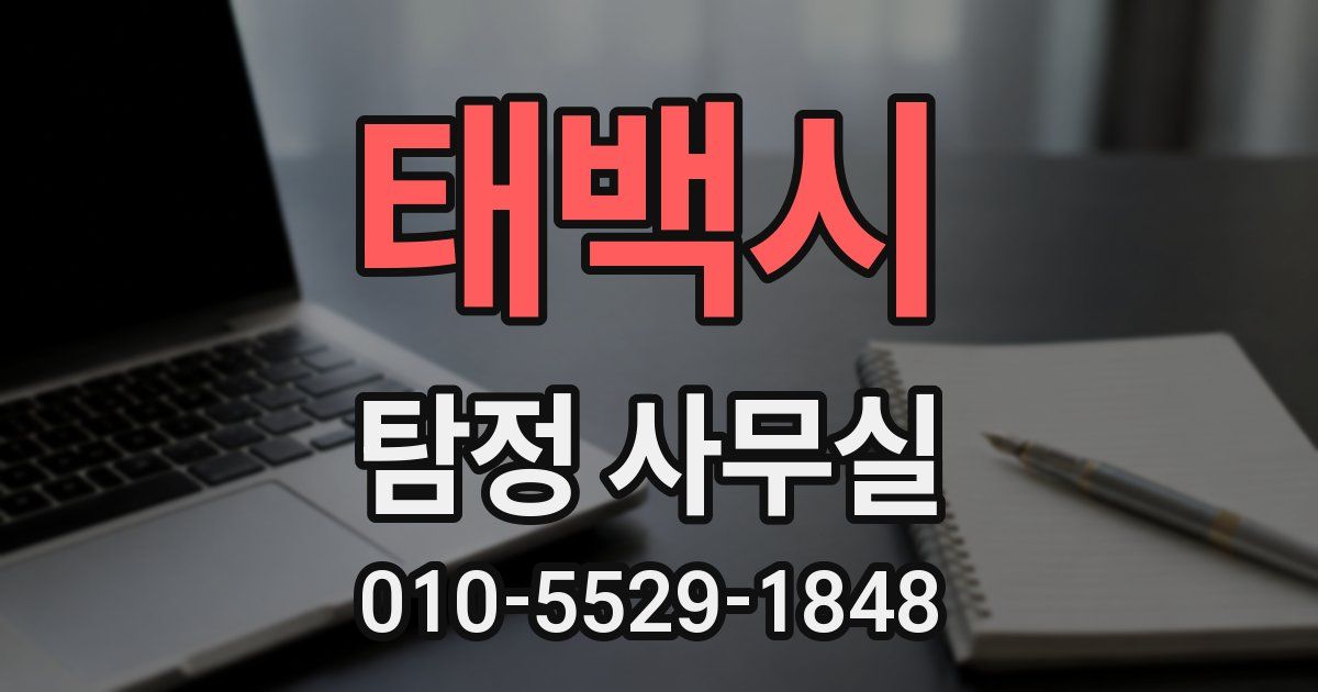 태백시 탐정 사무실
