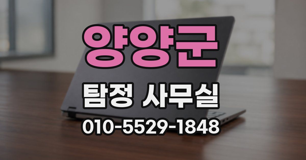 양양군 탐정 사무실