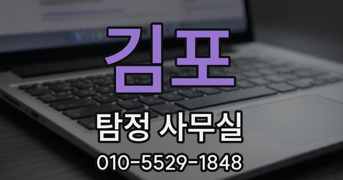 김포 탐정 사무실