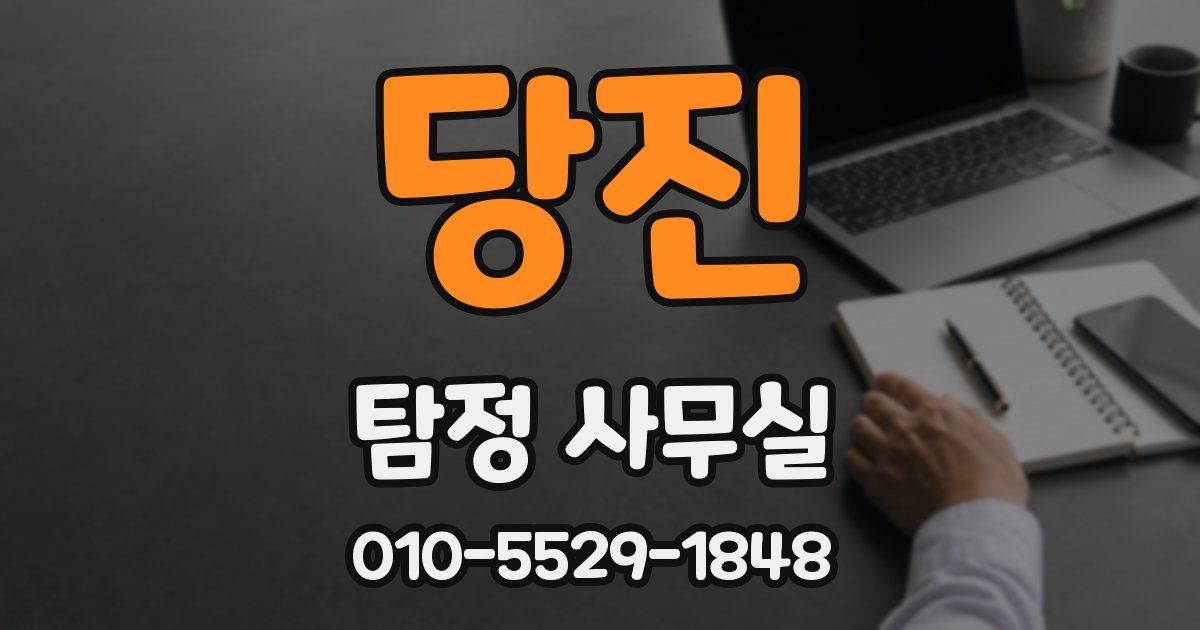 당진 탐정 사무실