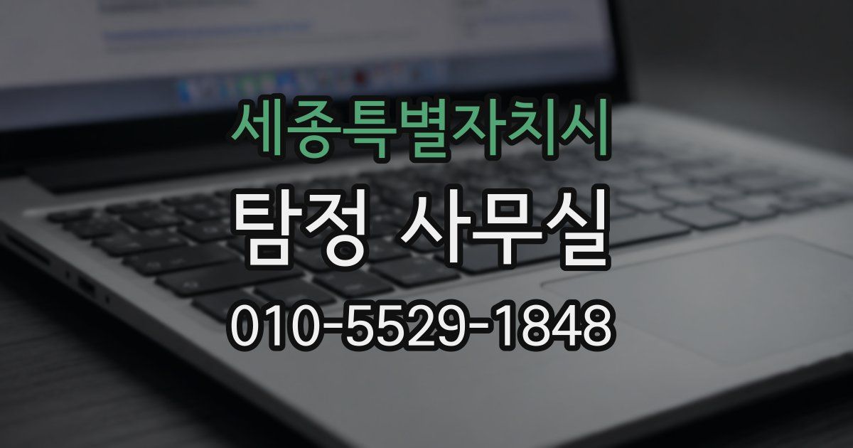 세종특별자치시 탐정 사무실