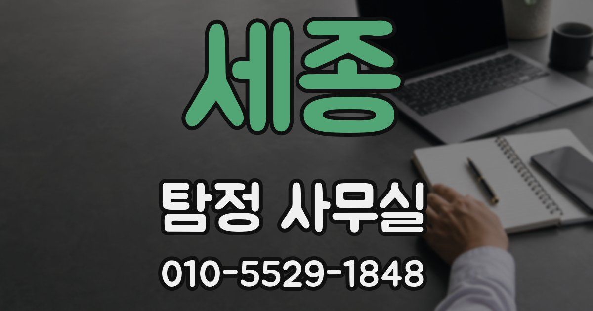 세종 탐정 사무실