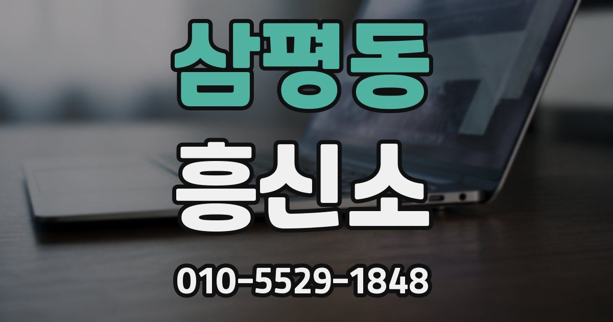 삼평동 흥신소