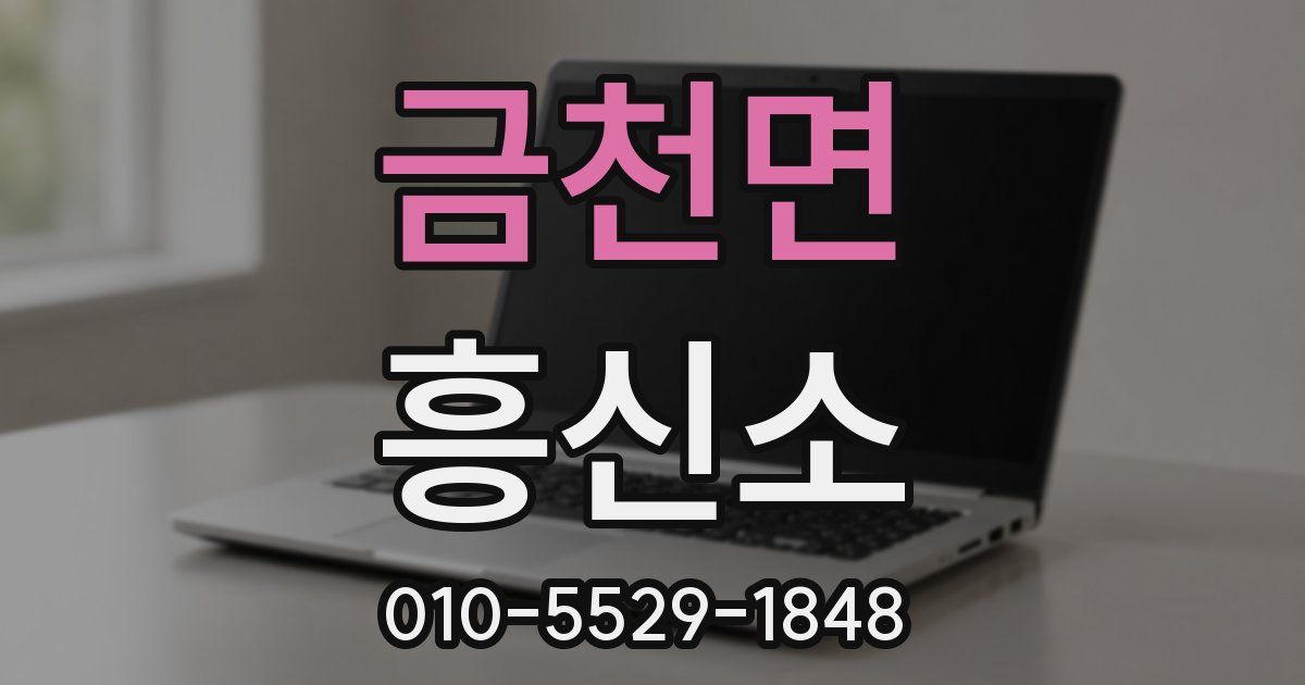 금천면 흥신소