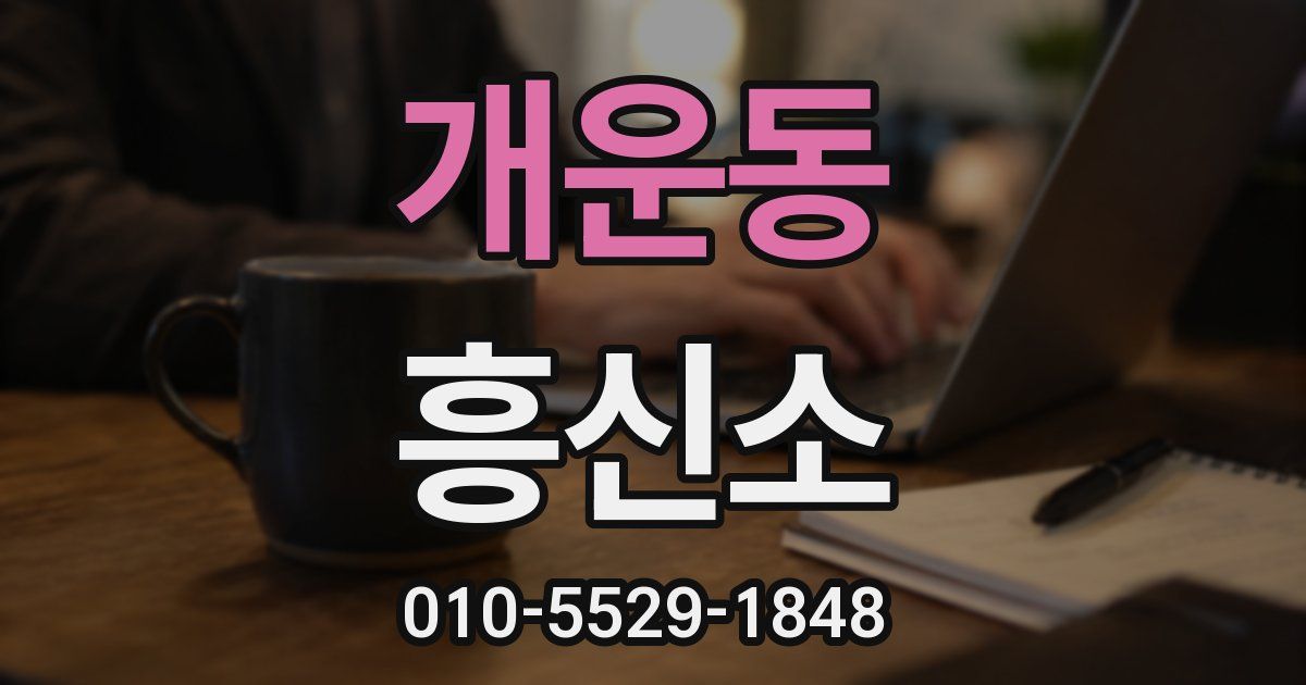개운동 흥신소