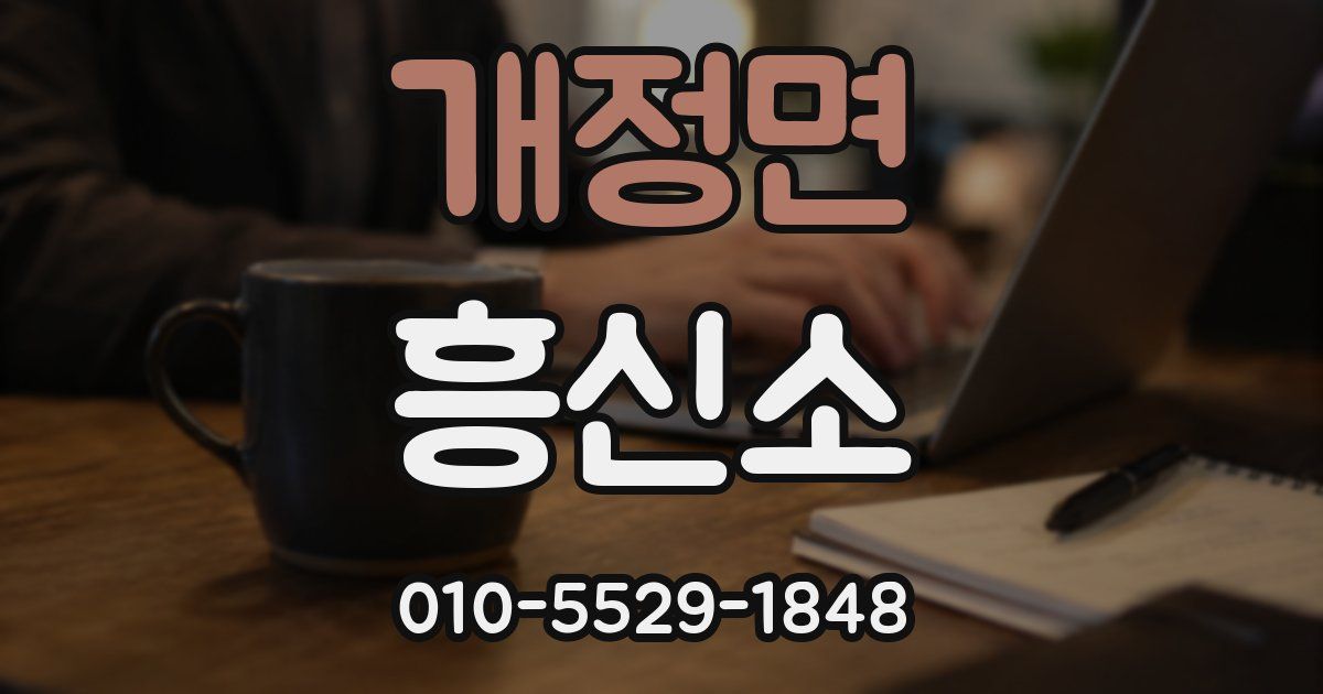 개정면 흥신소