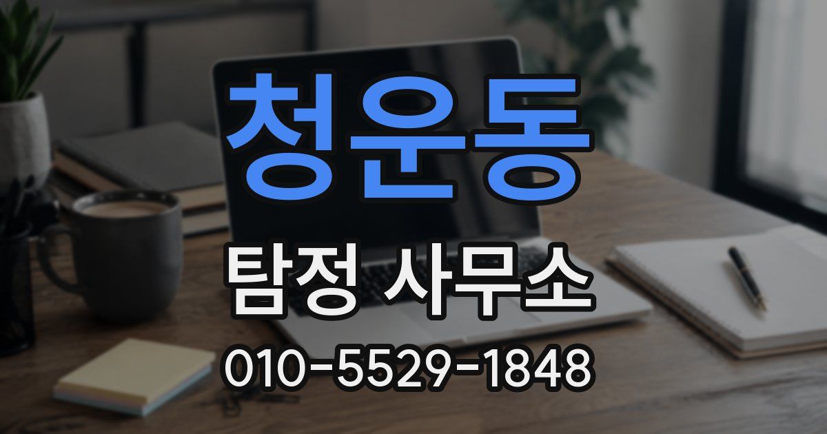 청운동 탐정 사무소