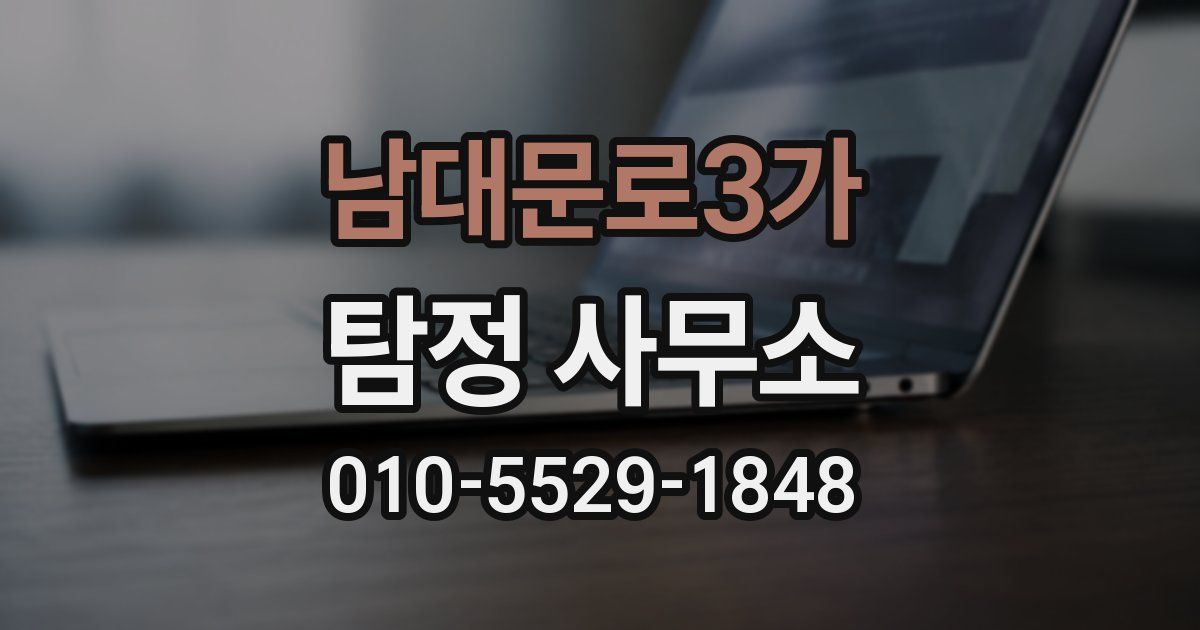 남대문로3가 탐정 사무소