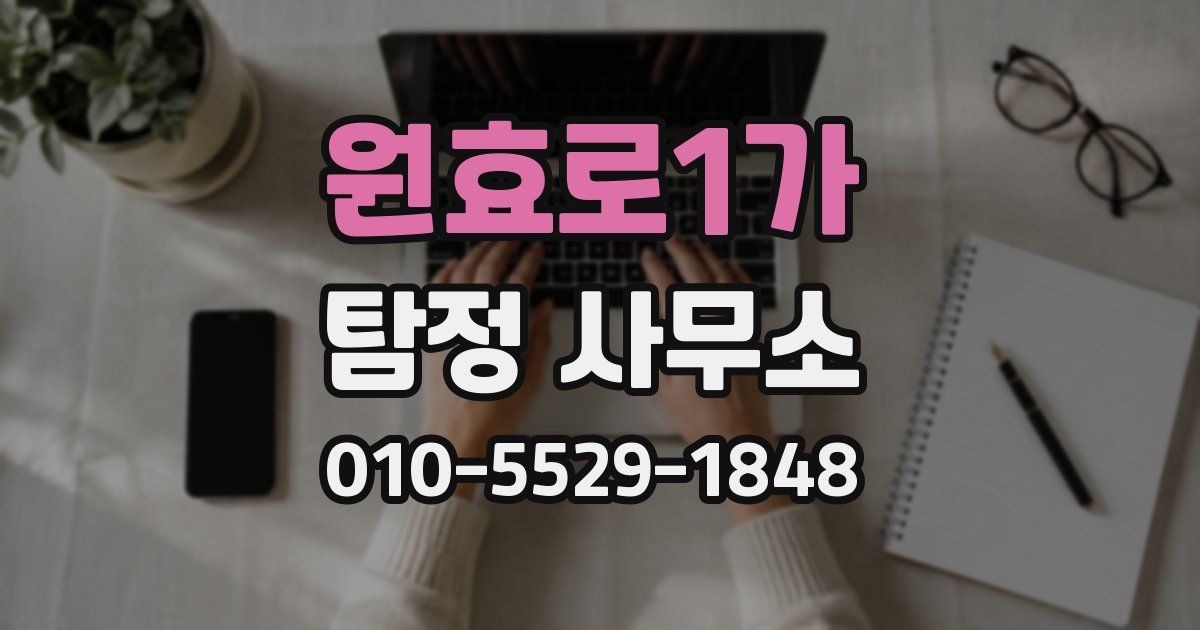원효로1가 탐정 사무소