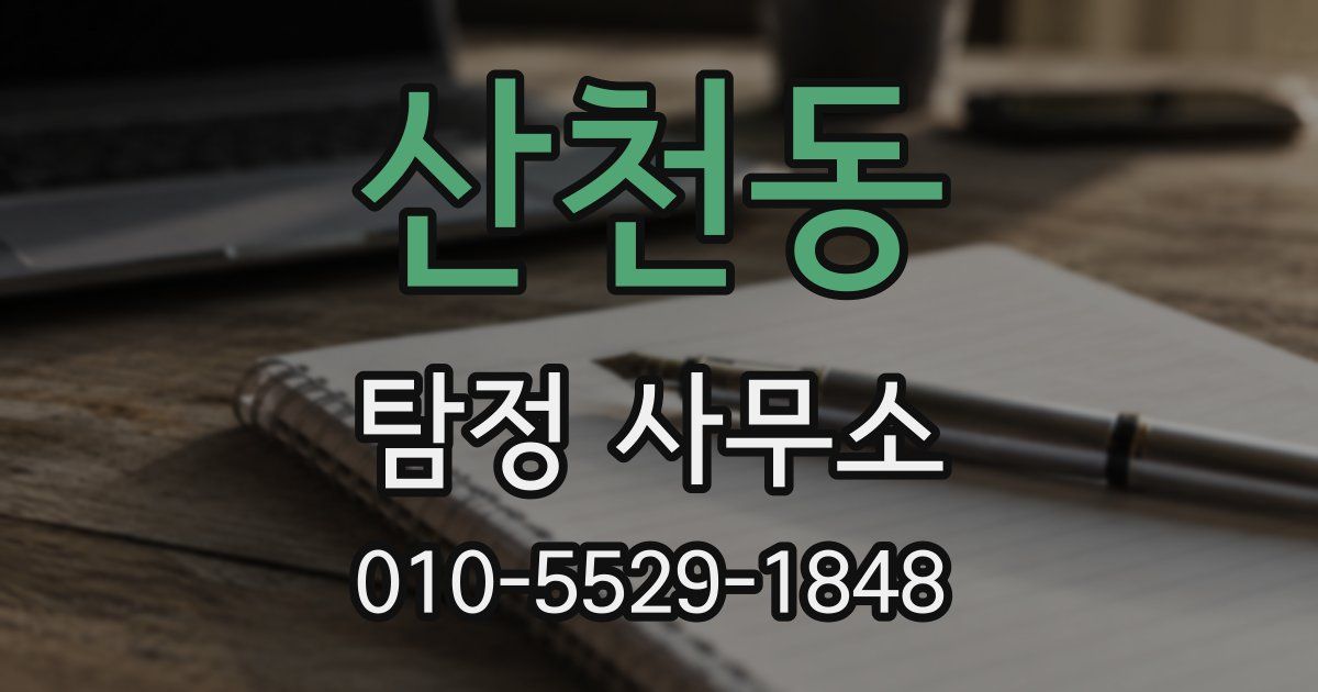 산천동 탐정 사무소