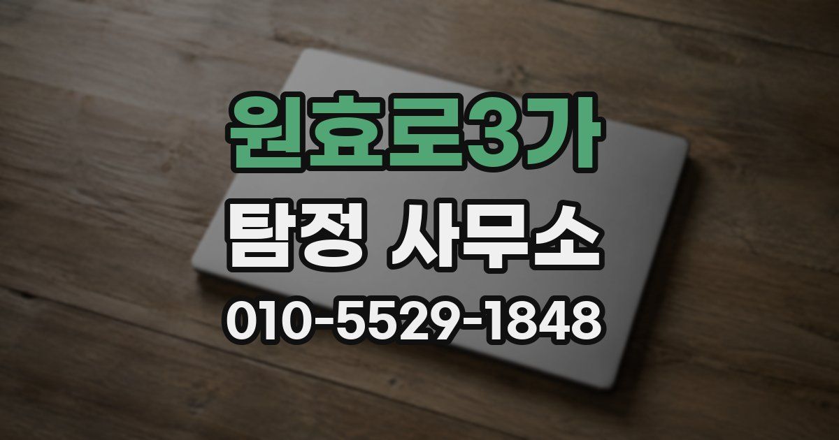 원효로3가 탐정 사무소