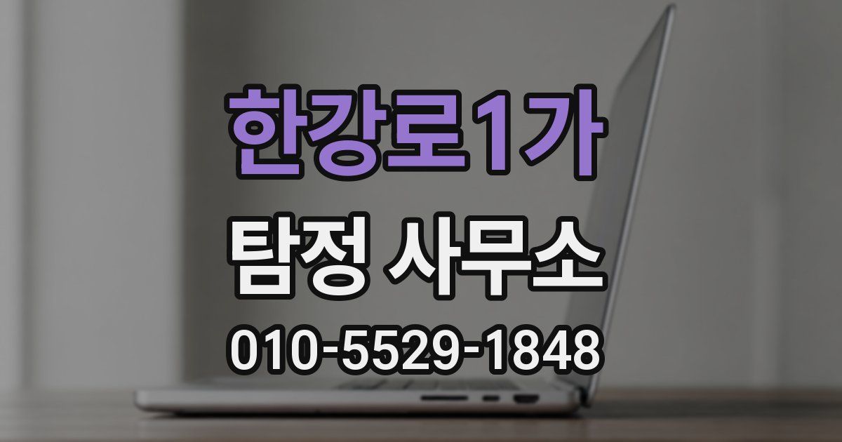 한강로1가 탐정 사무소