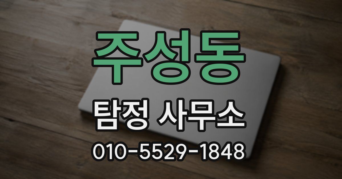 주성동 탐정 사무소