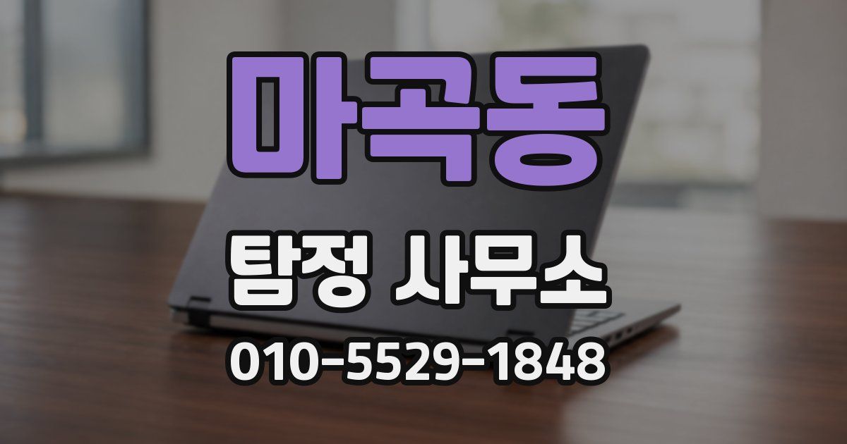 마곡동 탐정 사무소