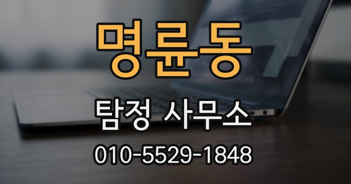 명륜동 탐정 사무소