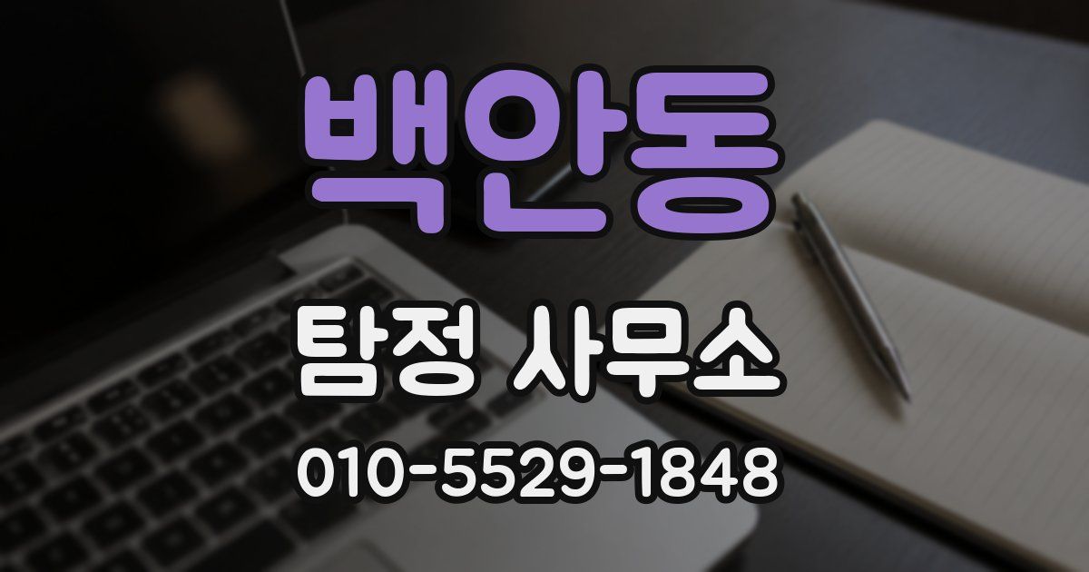 백안동 탐정 사무소