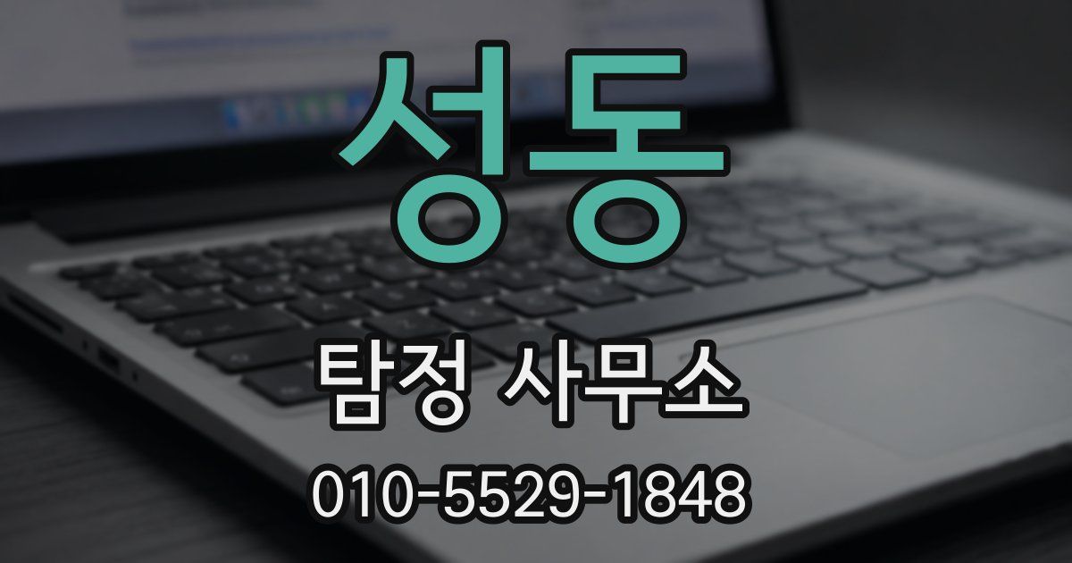 성동 탐정 사무소