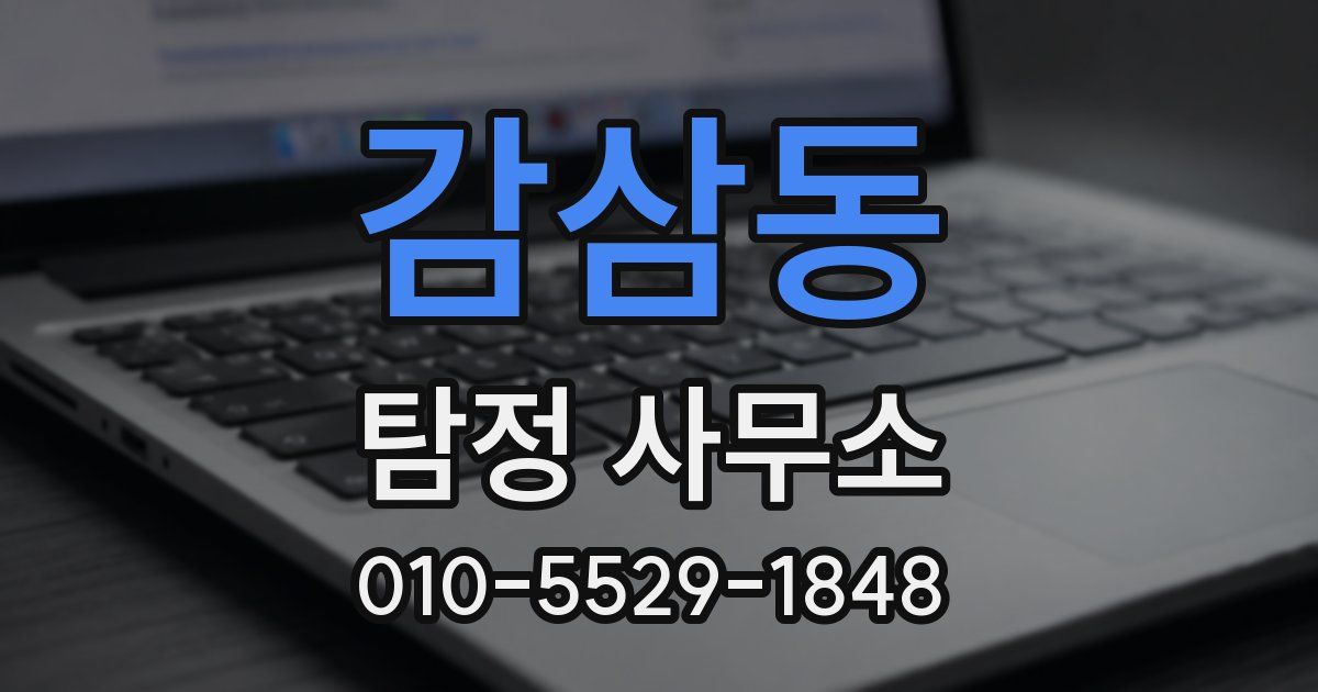 감삼동 탐정 사무소