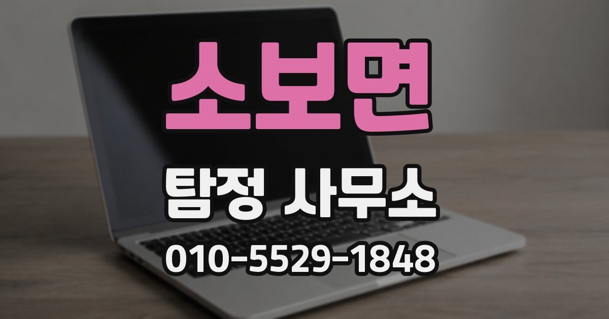 소보면 탐정 사무소