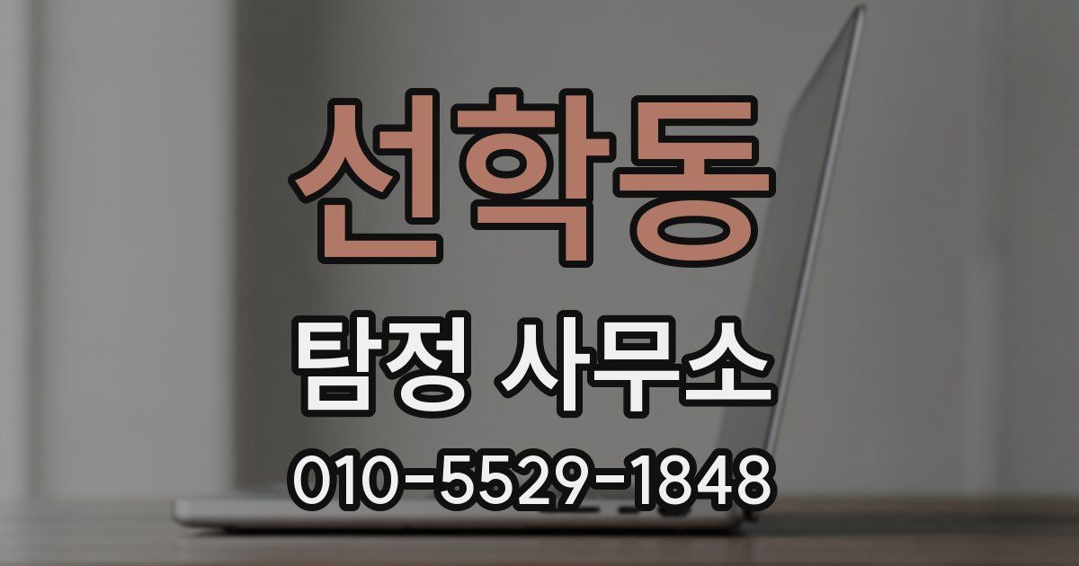 선학동 탐정 사무소