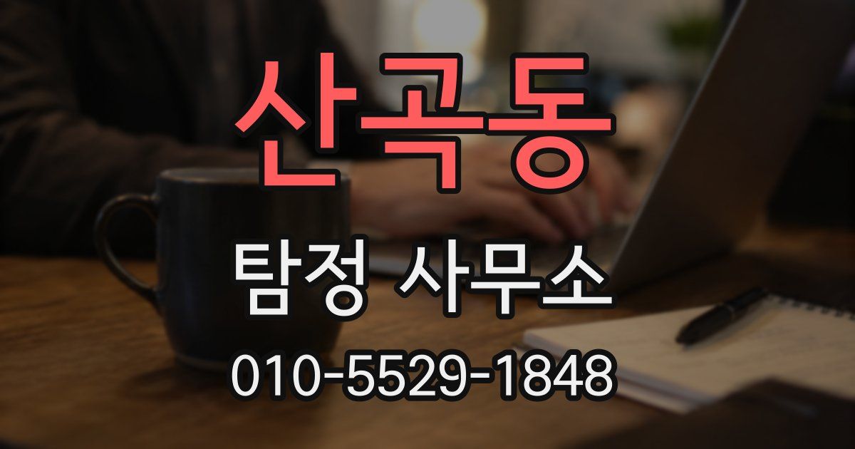산곡동 탐정 사무소