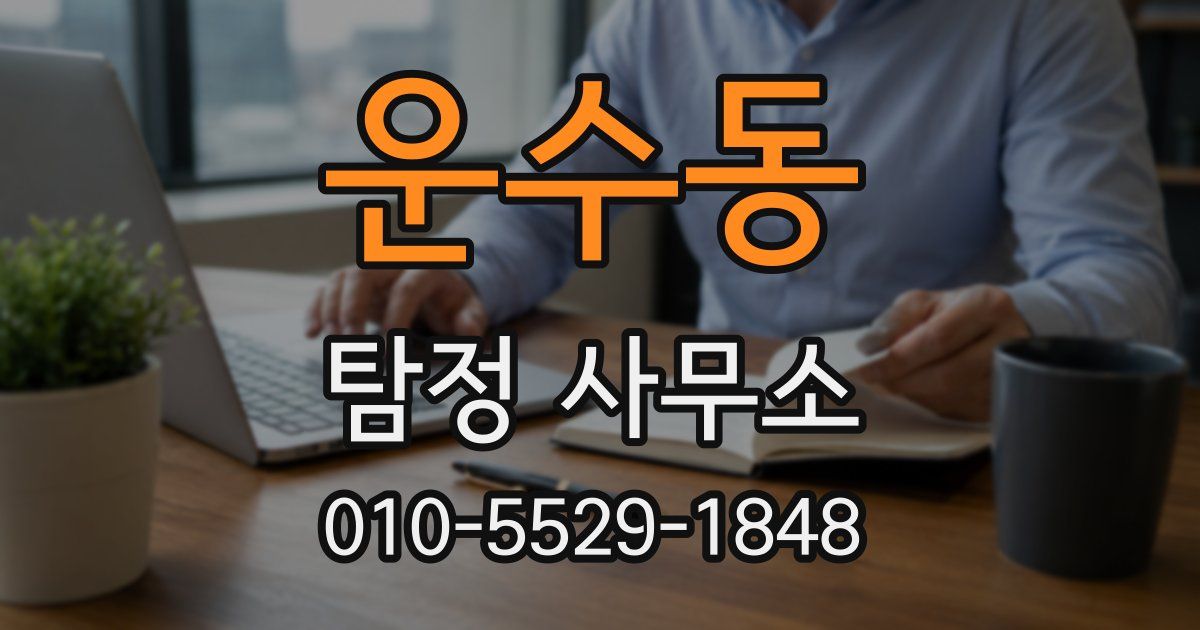 운수동 탐정 사무소