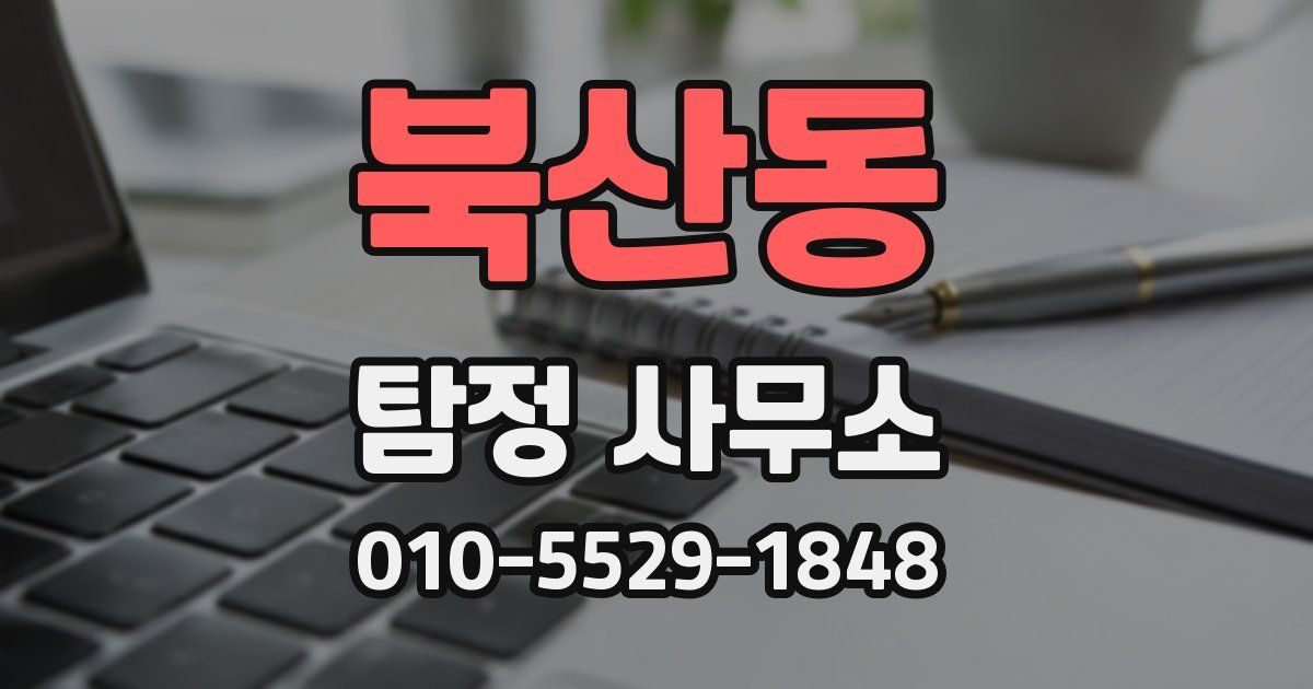 북산동 탐정 사무소