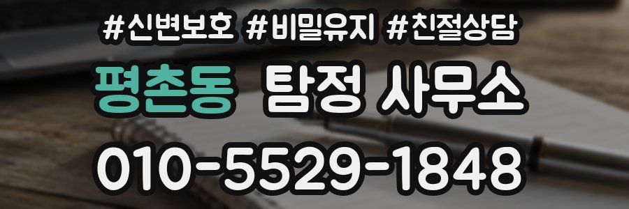 평촌동 탐정 사무소