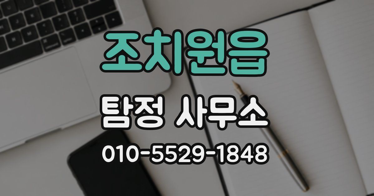 조치원읍 탐정 사무소