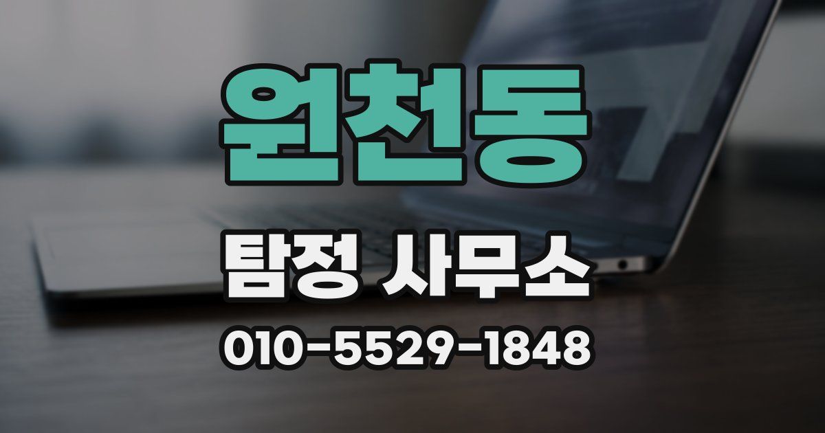 원천동 탐정 사무소