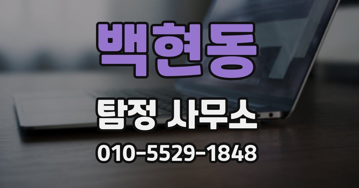 백현동 탐정 사무소