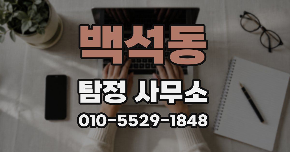 백석동 탐정 사무소