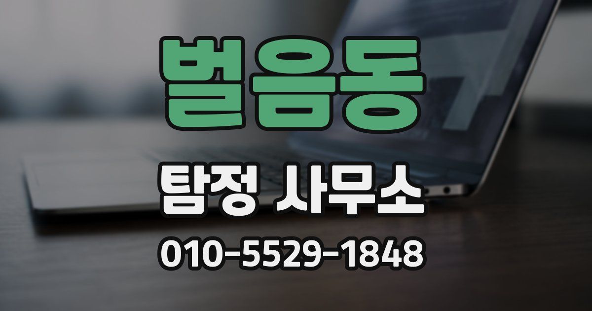 벌음동 탐정 사무소