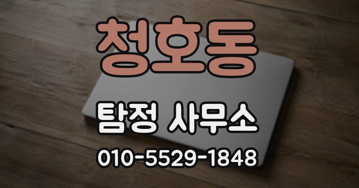 청호동 탐정 사무소